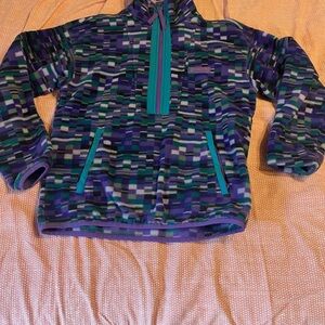 Vintage Columbia Blue and Purple Fleece Pullover